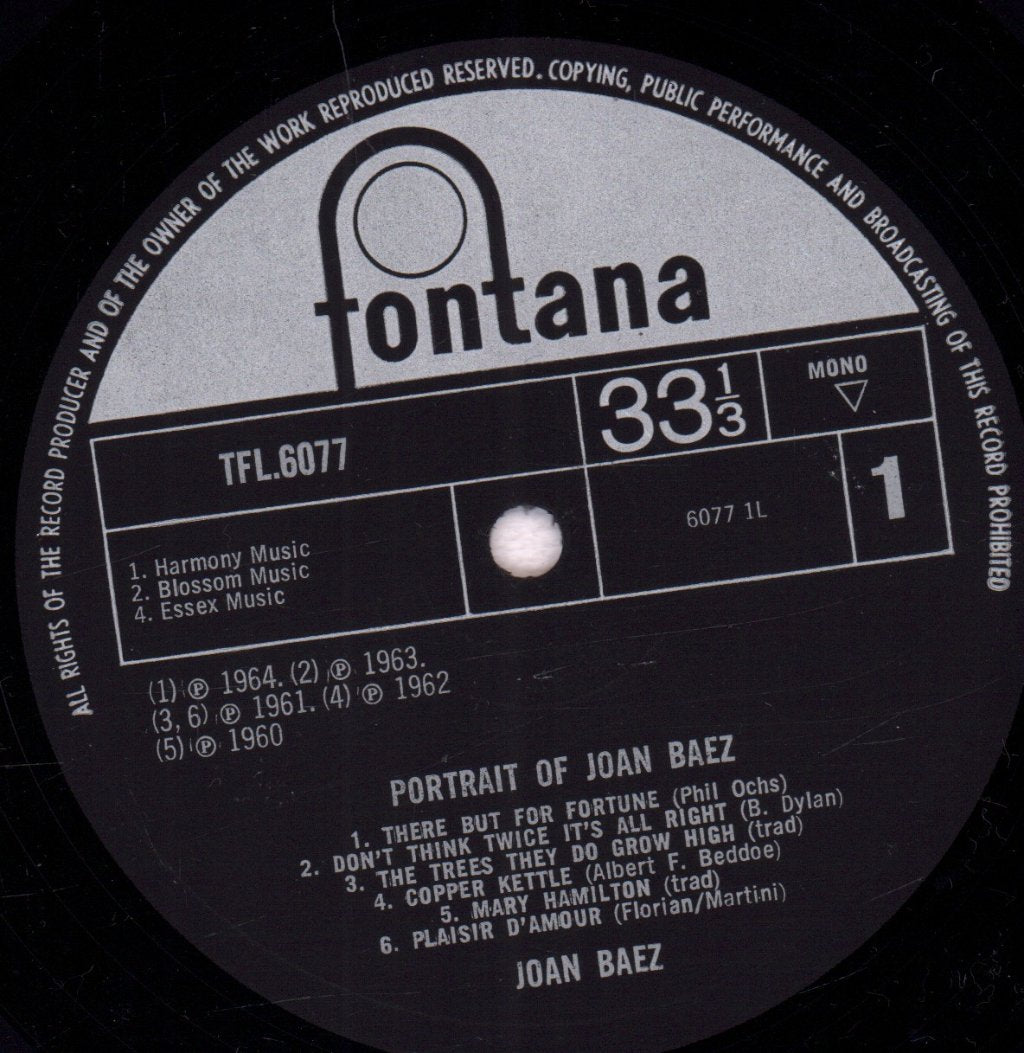 Joan Baez - Portrait Of - Lp