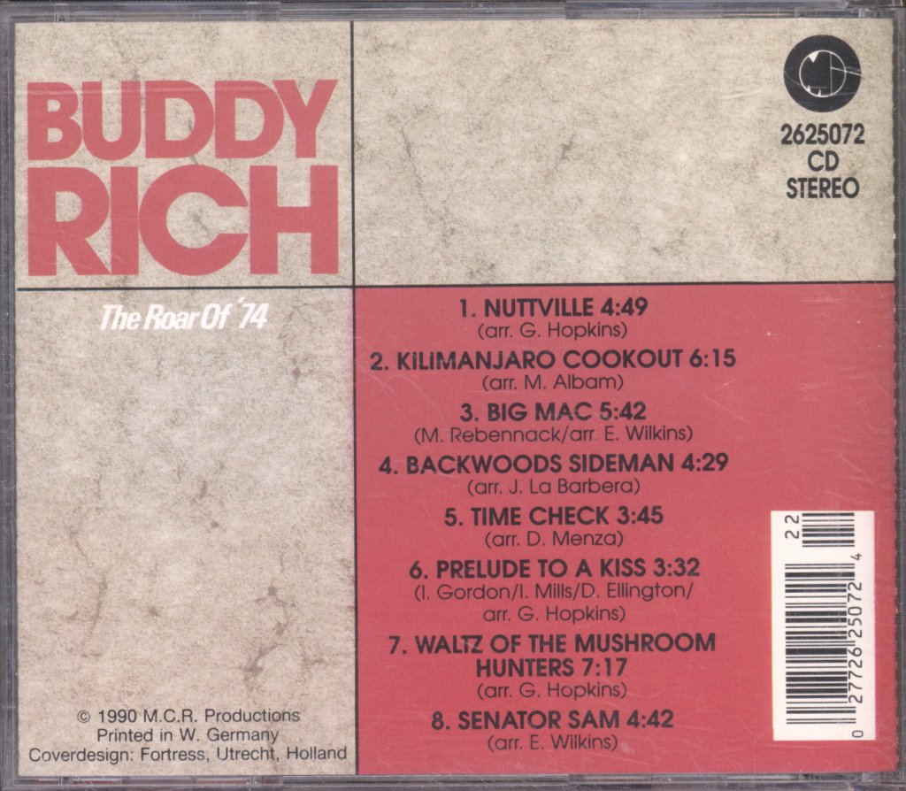 Buddy Rich - Roar Of '74 - Cd