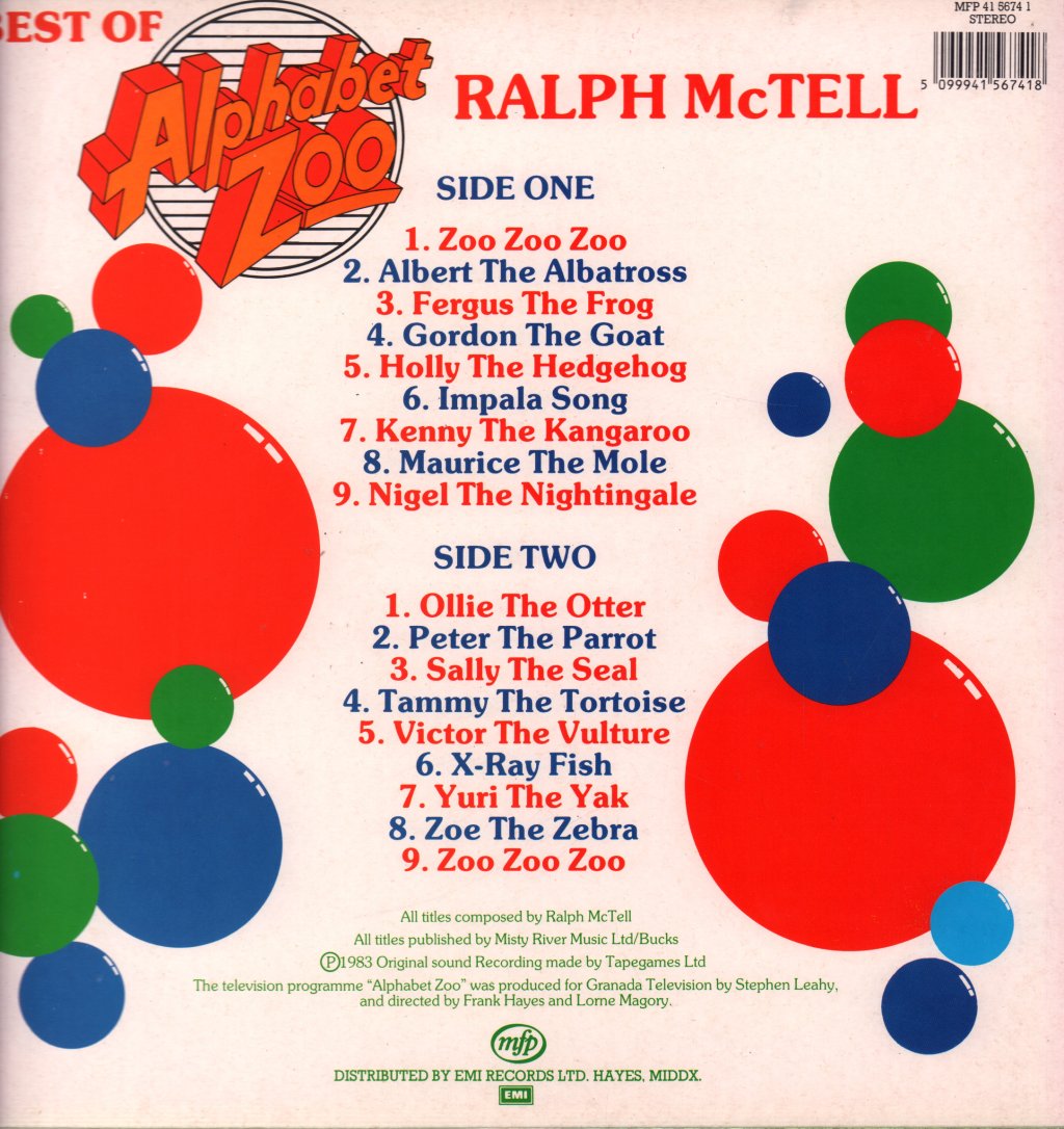 Ralph McTell - Best Of Alphabet Zoo - Lp