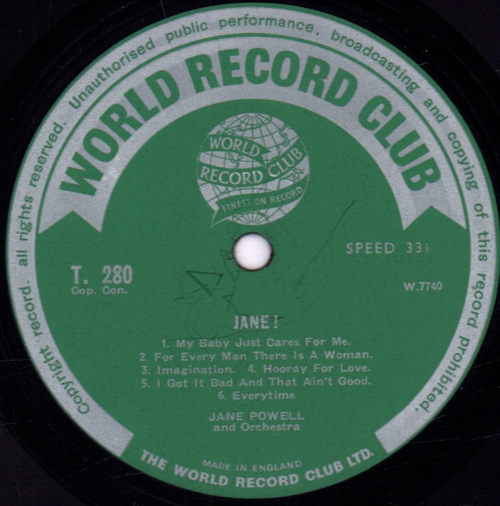 Jane Powell - Jane - Lp