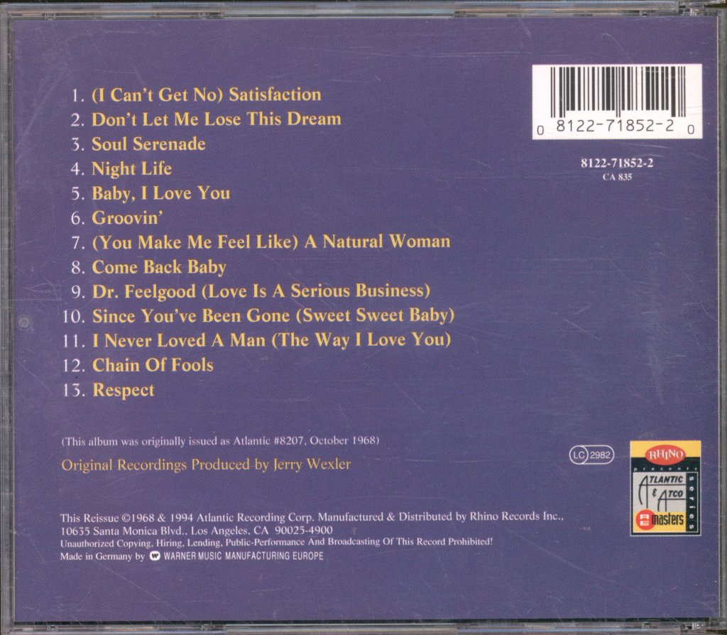 Aretha Franklin - Aretha In Paris - Cd
