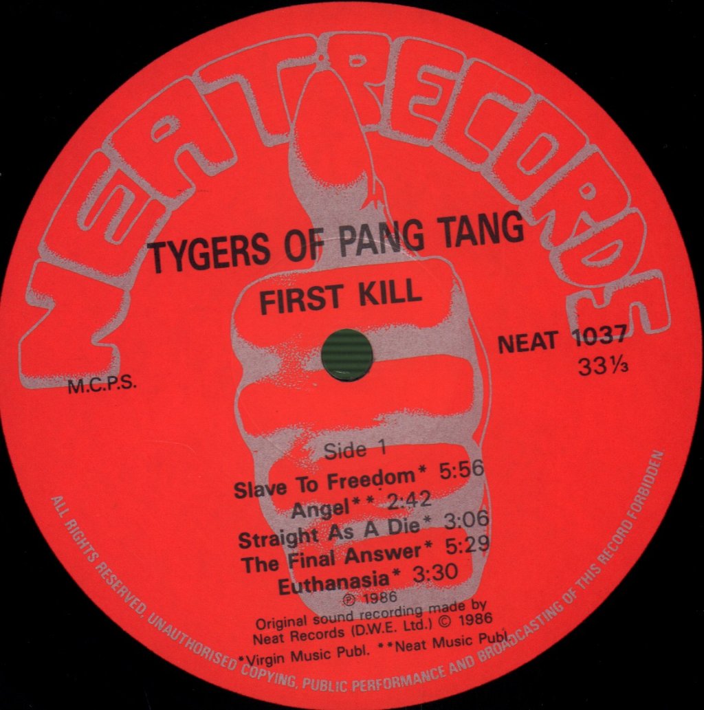 Tygers Of Pan Tang - First Kill - Lp