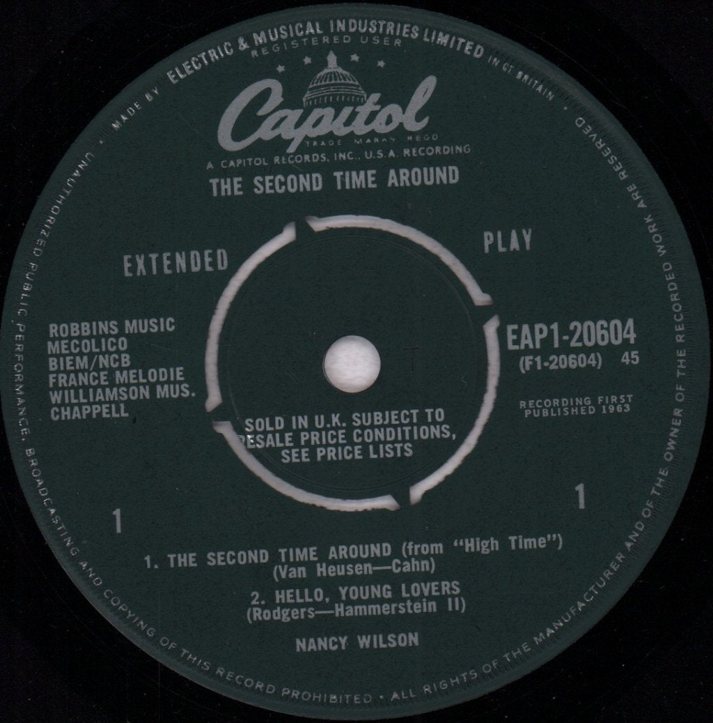Nancy Wilson - Second Time Around - 7 Inch
