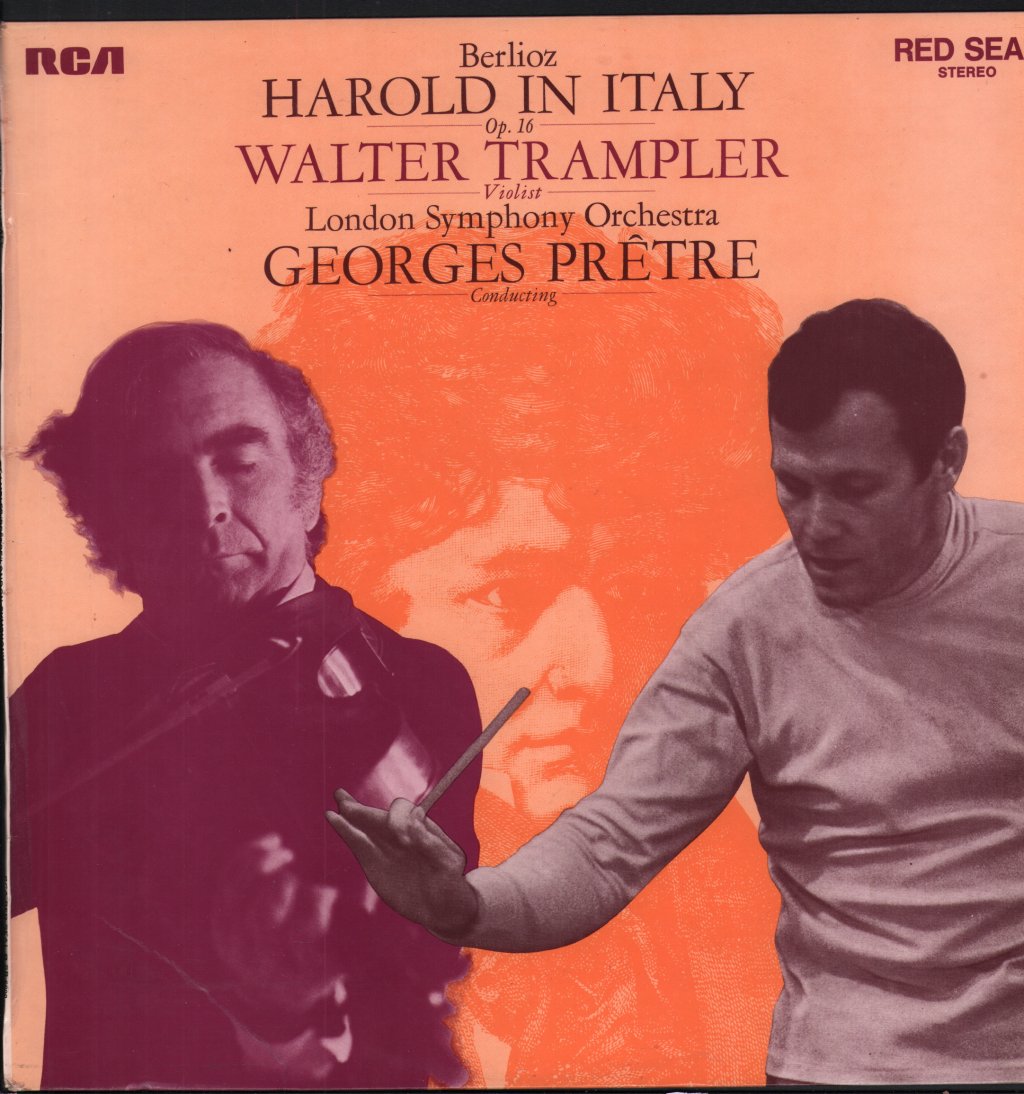 Walter Trampler / Georges Pretre / London Symphony Orch - Berlioz - Harold In Italy - Lp