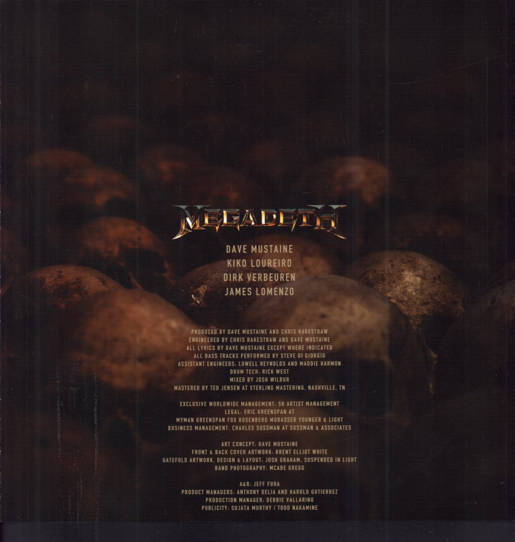 Megadeth - Sick, the Dying... and the Dead - Double Lp