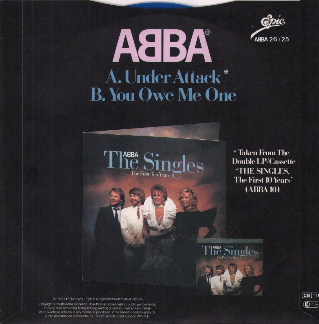 ABBA - Under Attack - 7 Inch