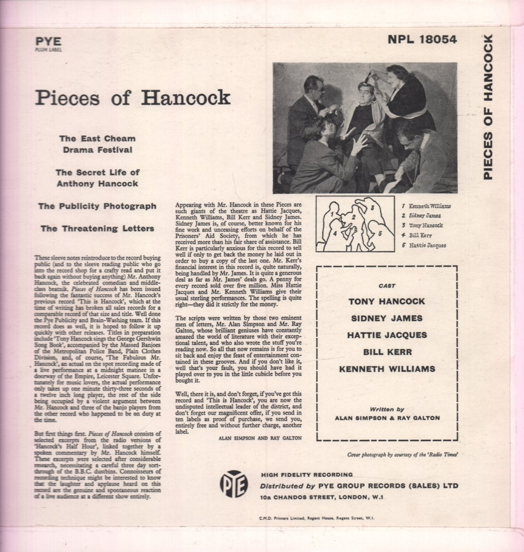 Tony Hancock - Pieces Of Hancock - Lp