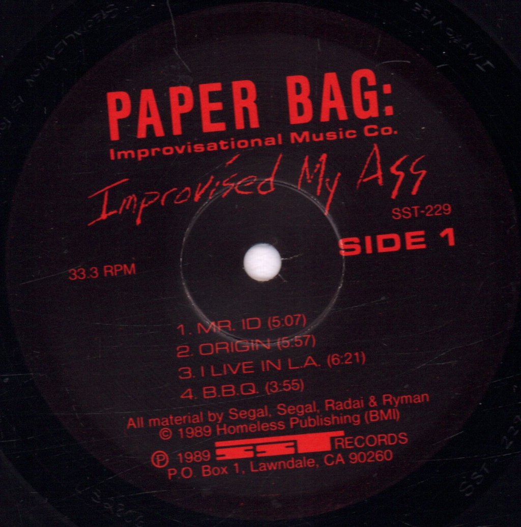 Paper Bag: - Improvised My Ass - Lp