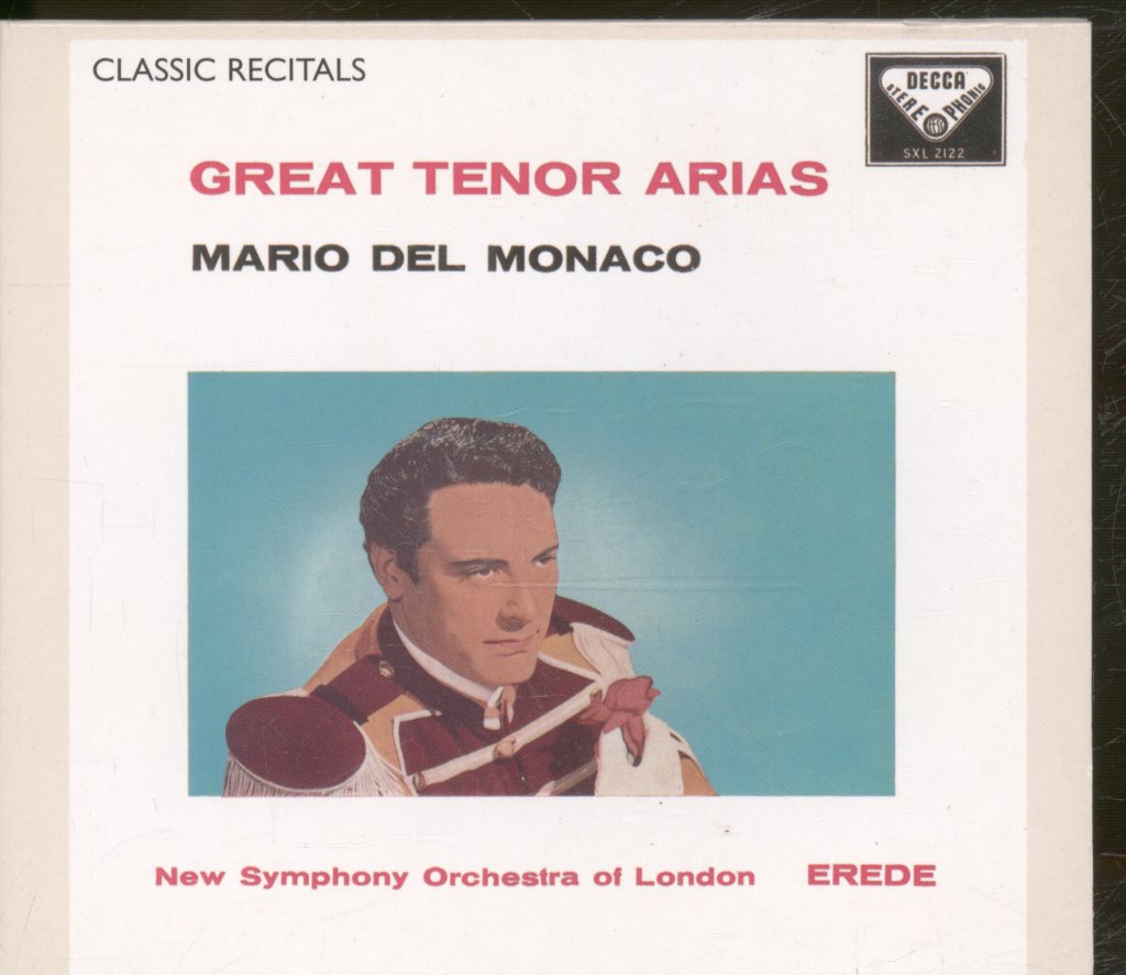 Mario Del Monaco, New Symphony Orchestra Of London - Great Tenor Arias - Cd