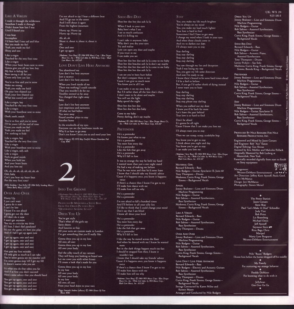 Madonna - Like A Virgin - Lp