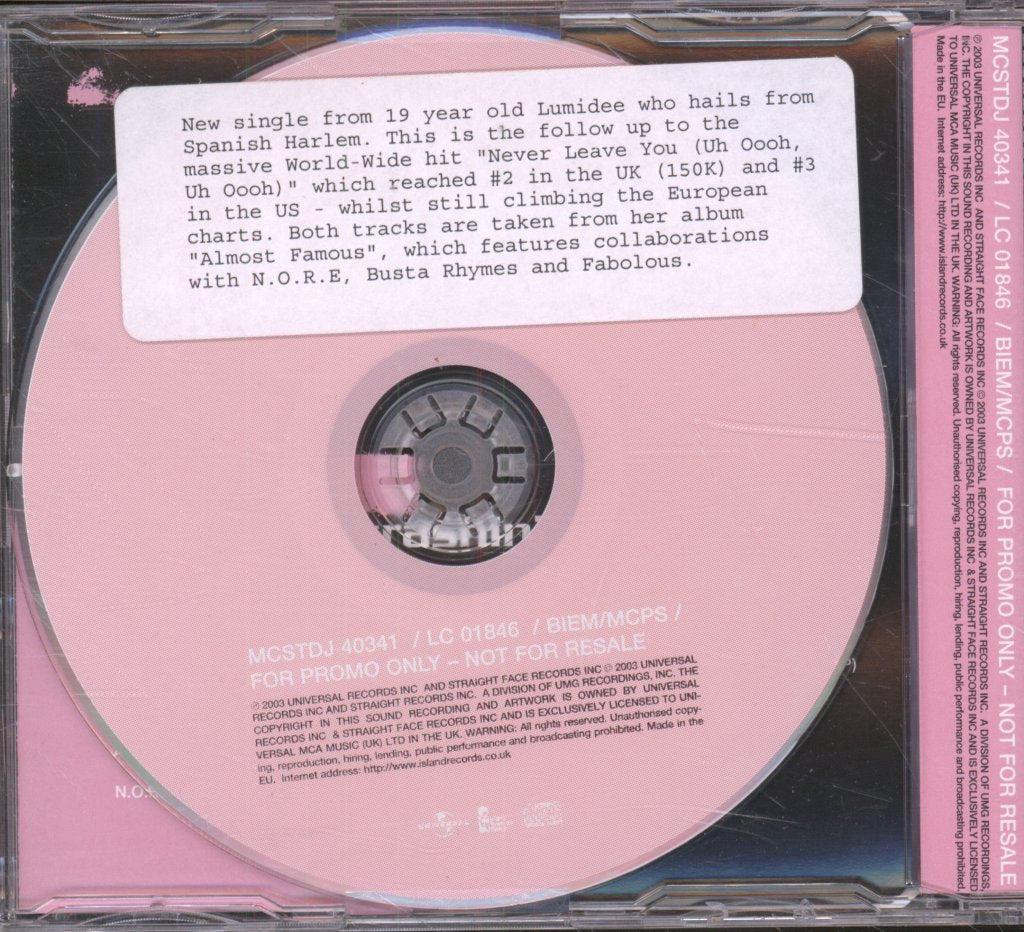 Lumidee - Crashin' A Party - Cd