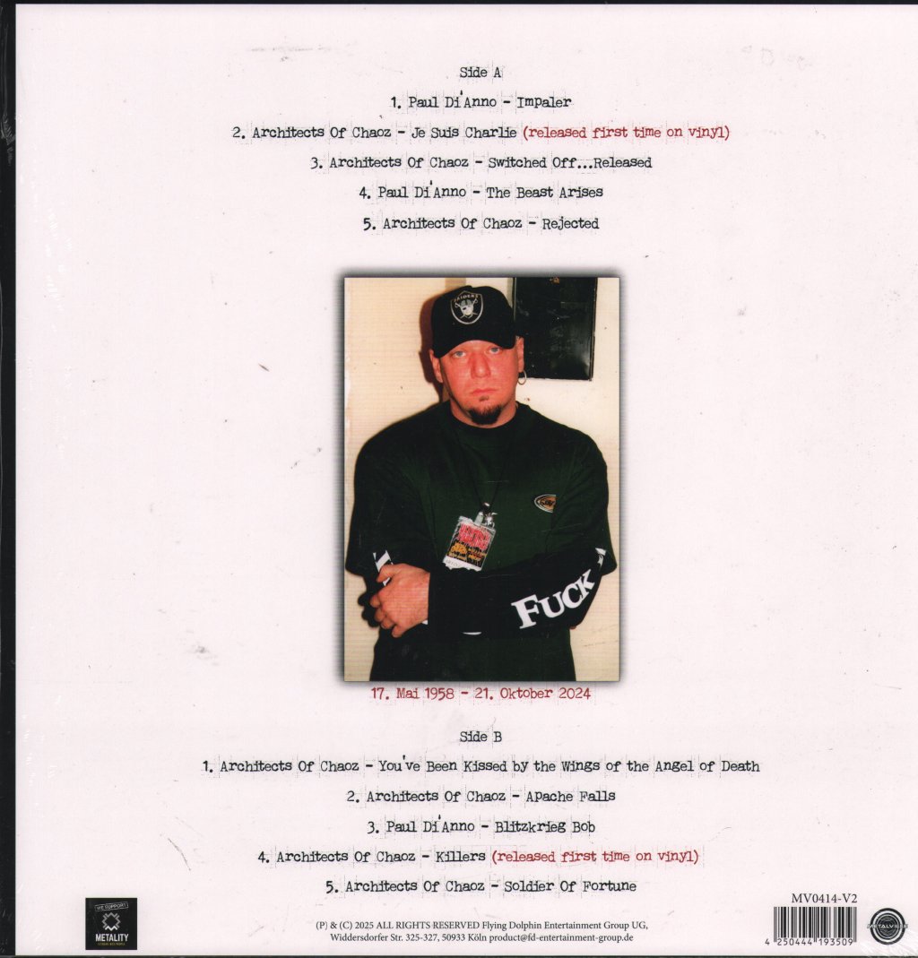 Paul Dianno - In Memory of - Lp