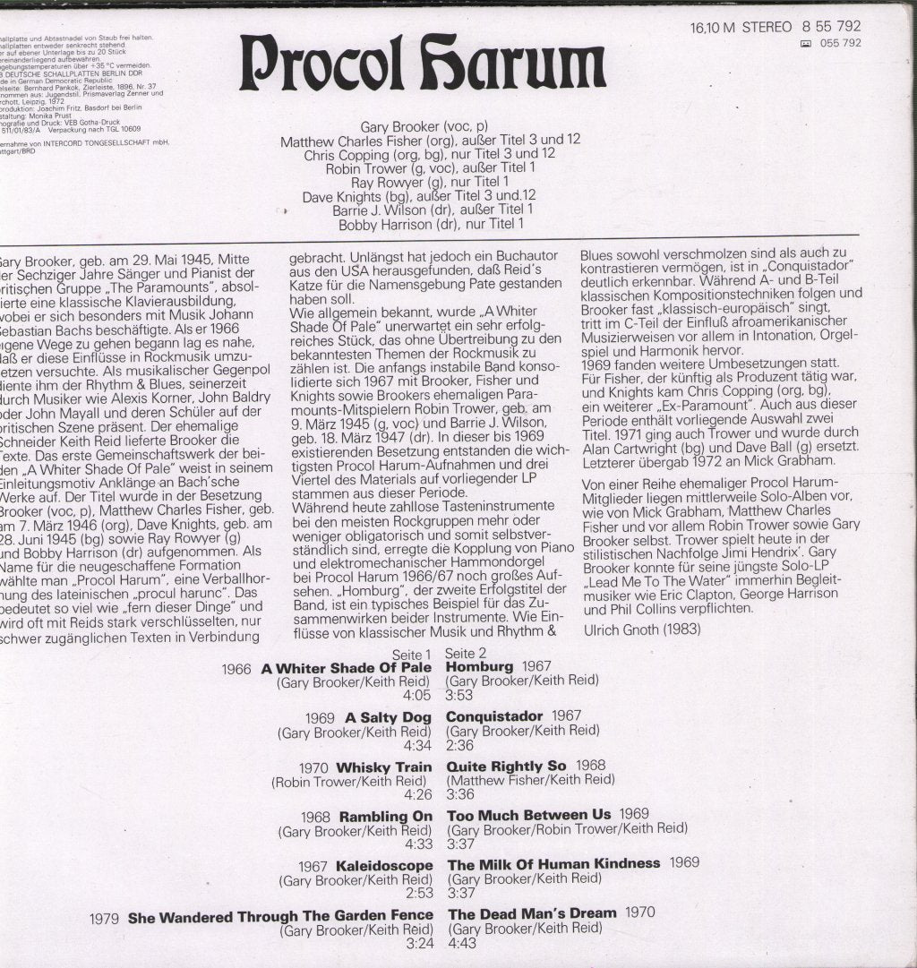 Procol Harum - Procol Harum - Lp