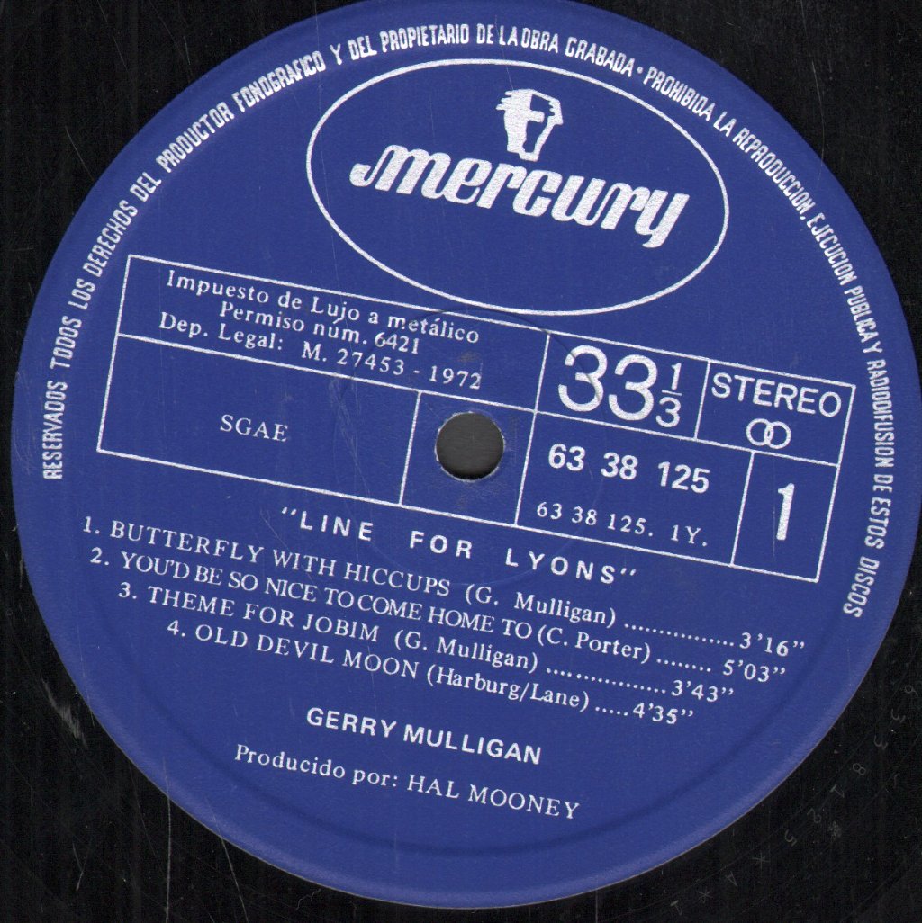 Gerry Mulligan - Line For Lions - Lp