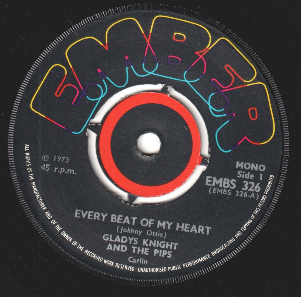 Gladys Knight And The Pips - Every Beat Of My Heart - 7 Inch