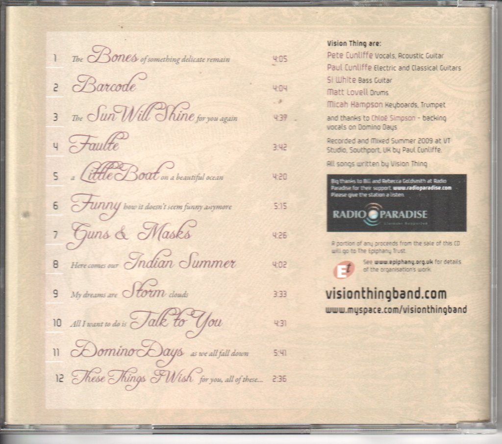 Vision Thing - Through a Shimmering Haze - Cd