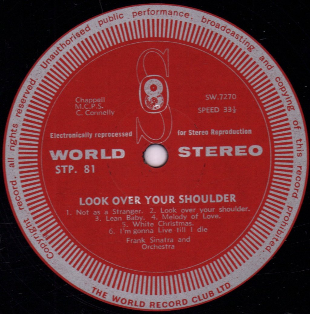 Frank Sinatra - Look Over Your Shoulder - Lp