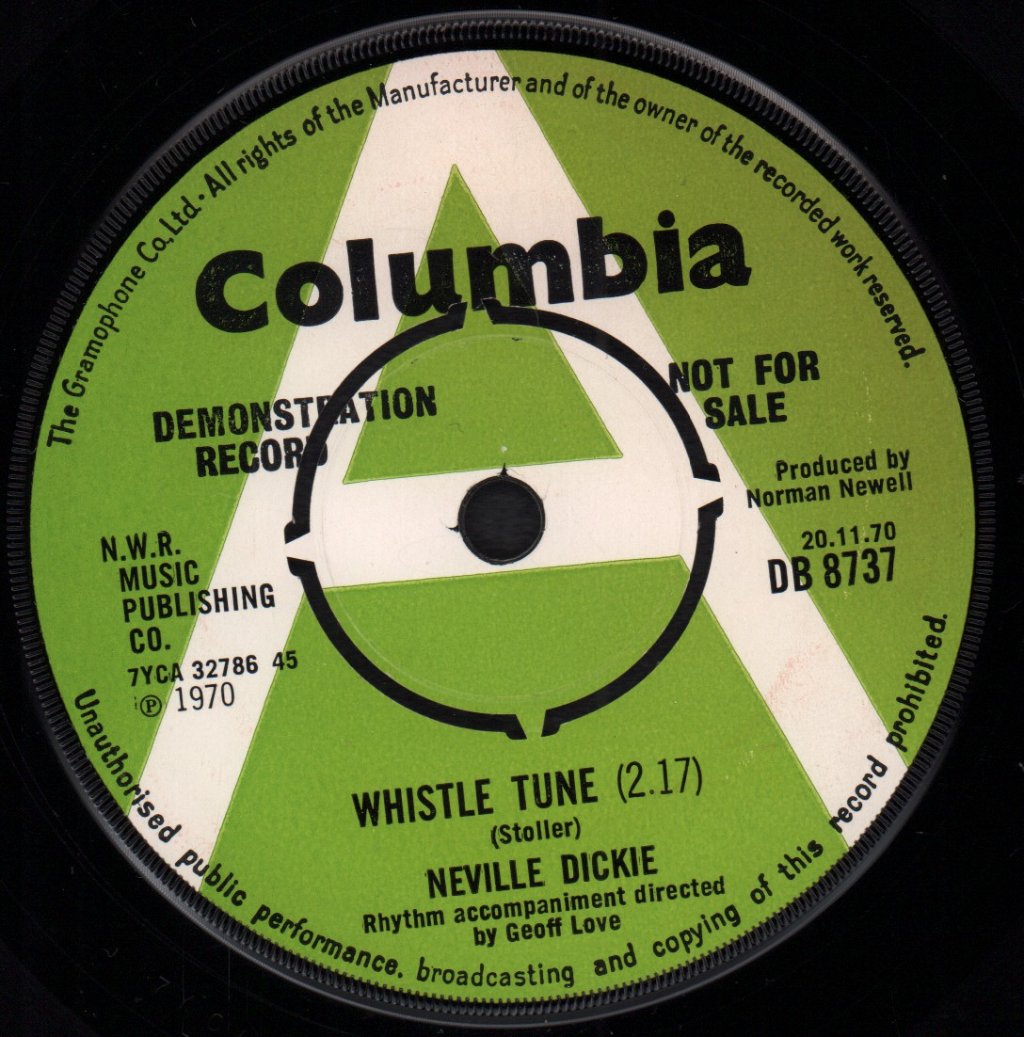 Neville Dickie - Whistle Tune - 7 Inch