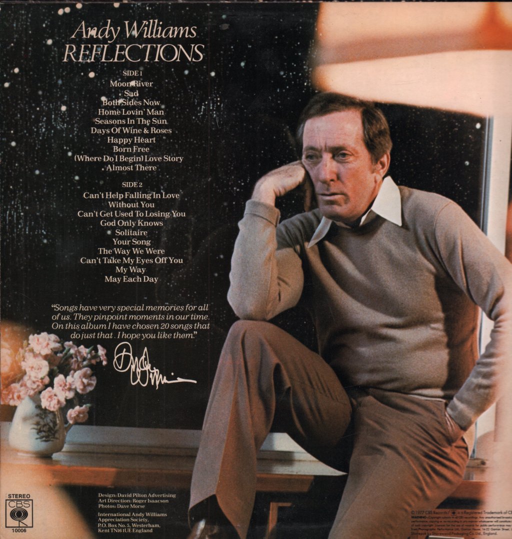 Andy Williams - Reflections - Lp