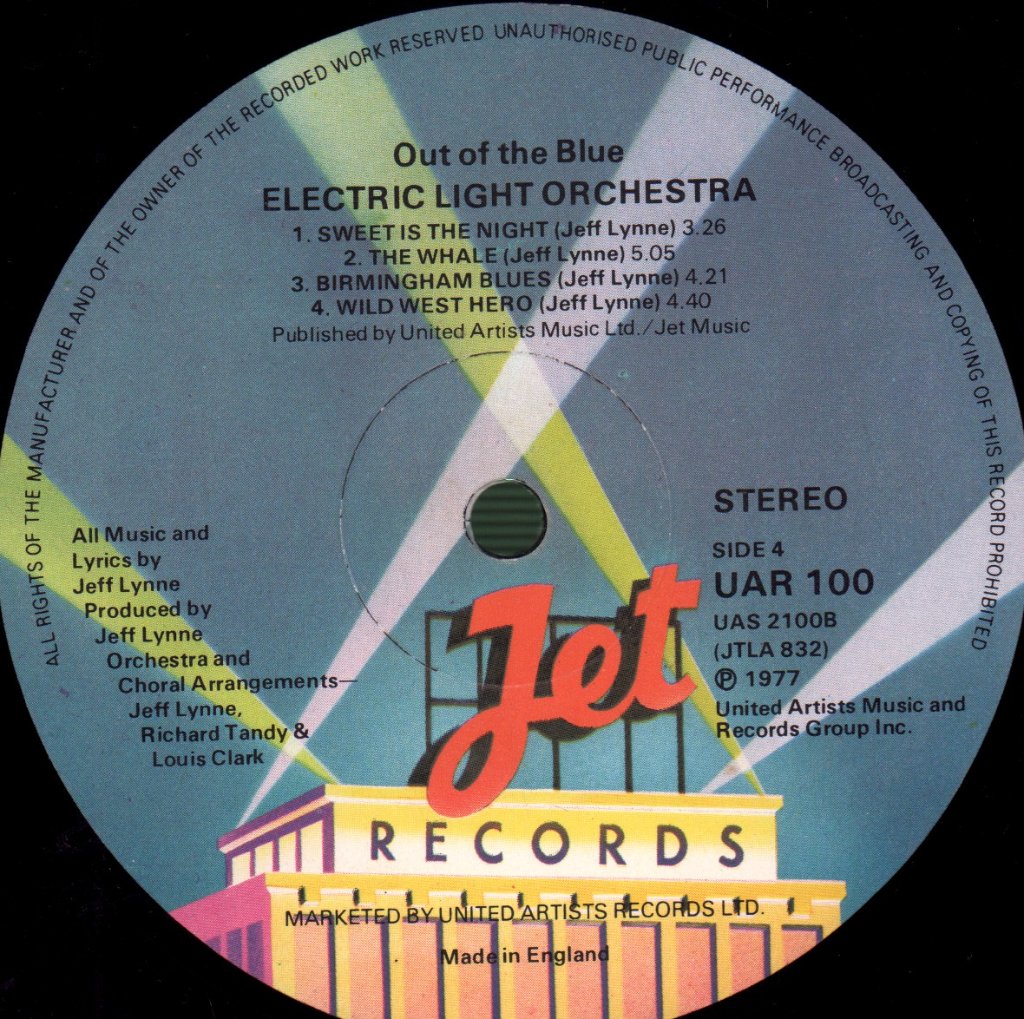 Electric Light Orchestra - Out Of The Blue - Double Lp