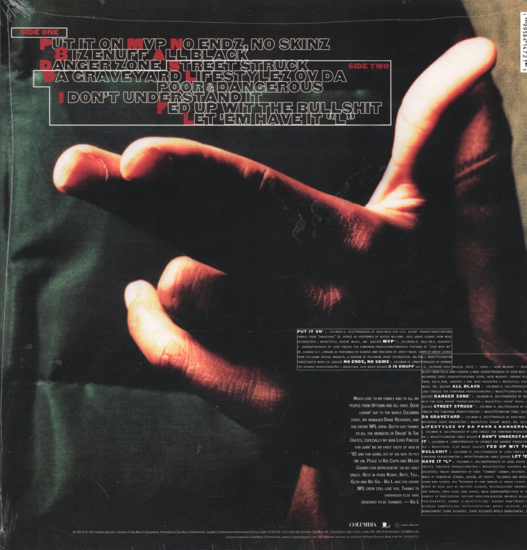 Big L - Lifestylez Ov Da Poor & Dangerous - Lp