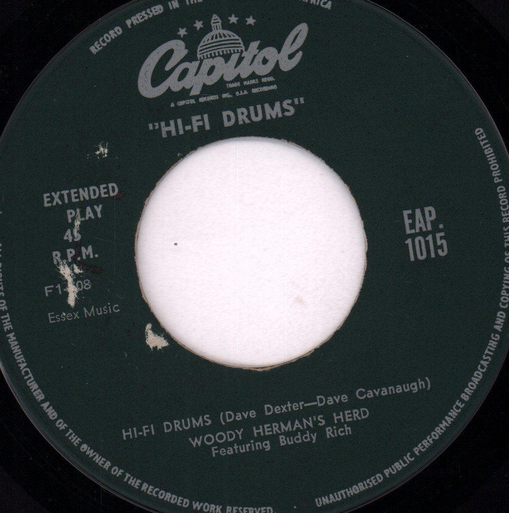 woody herman's herd featuring buddy rich - Hi-Fi Drums - 7 Inch