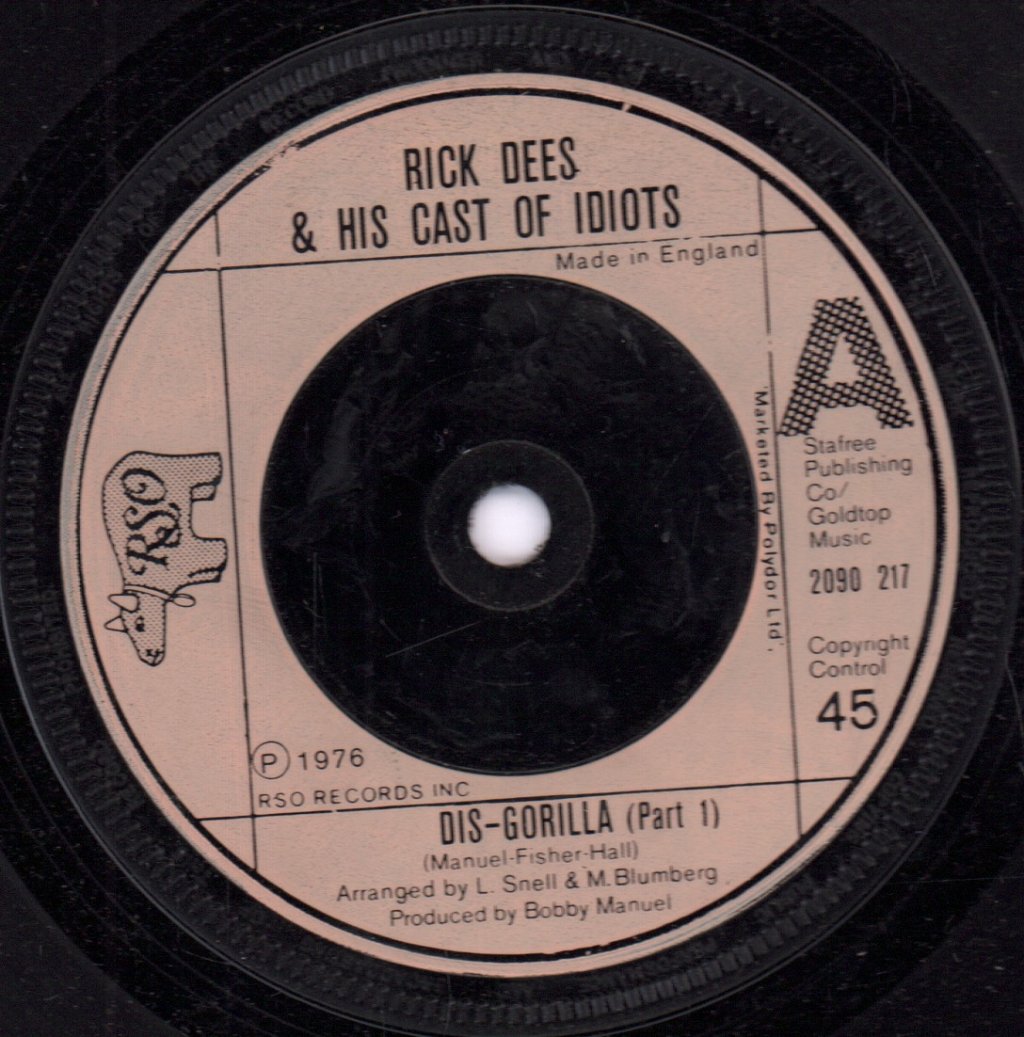 Rick Dees And His Cast Of Idiots - Dis Gorilla - 7 Inch