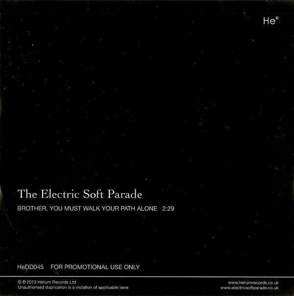 Electric Soft Parade - Brother, You Must Walk Your Path Alone - Cdr
