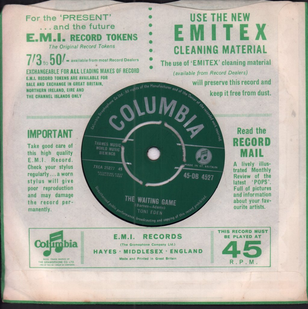 Toni Eden - Will I Ever - 7 Inch