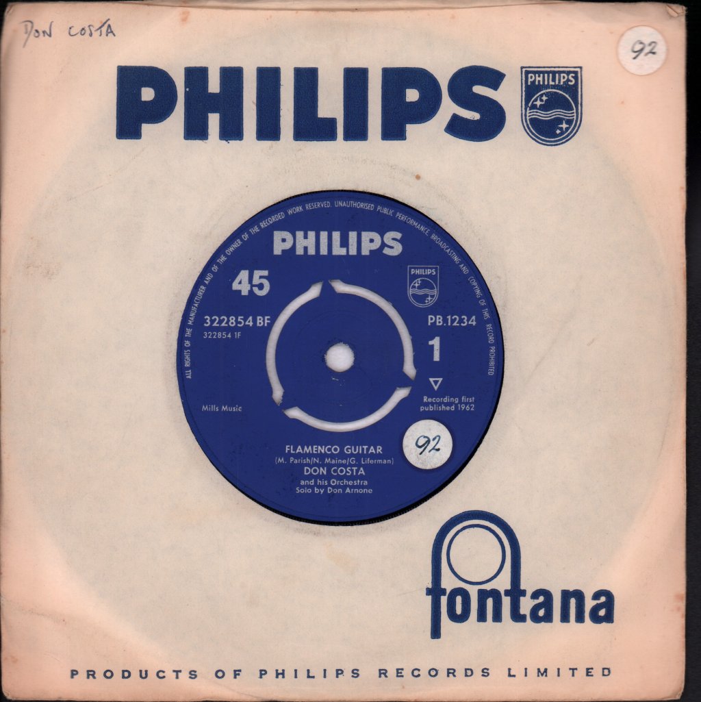 Don Costa - Flamenco Guitar - 7 Inch