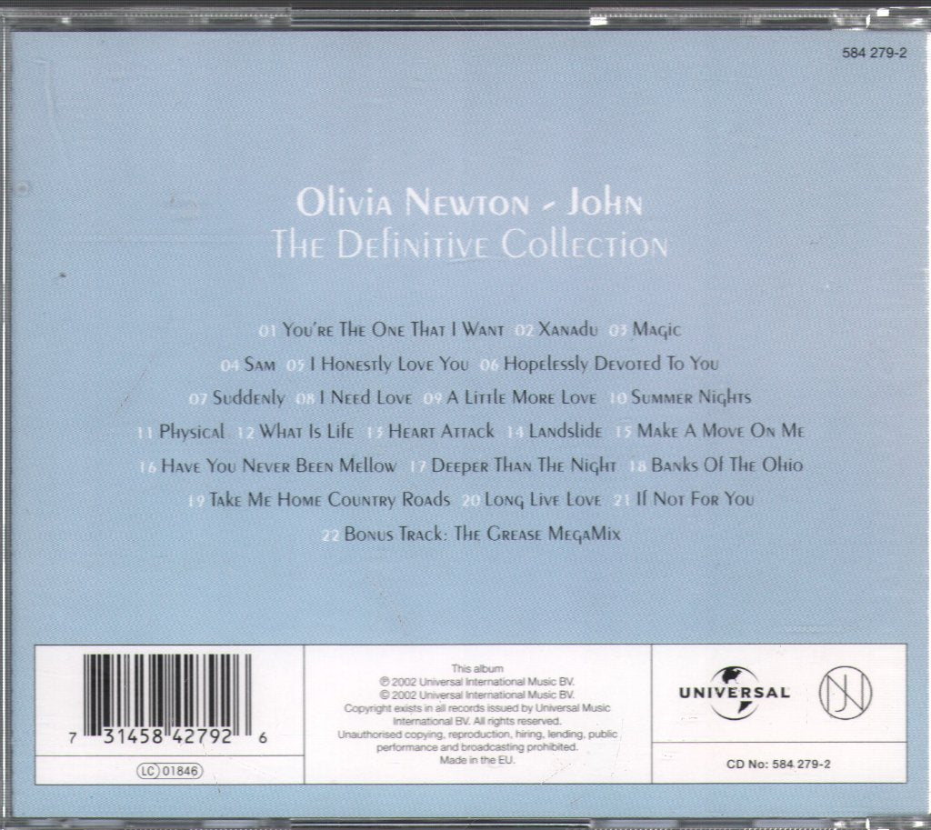 Olivia Newton-John - Definitive Collection - Cd