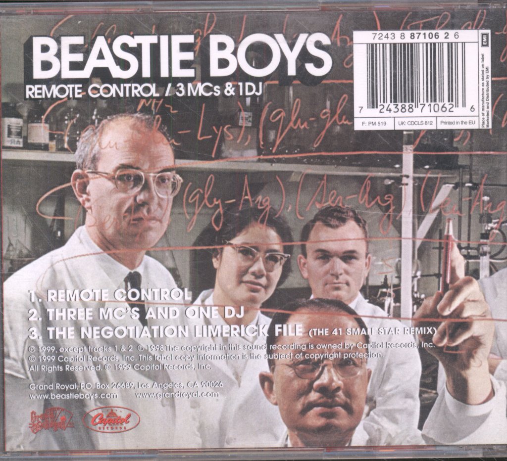 Beastie Boys - Remote Control / 3 MCs & 1 DJ - Cd