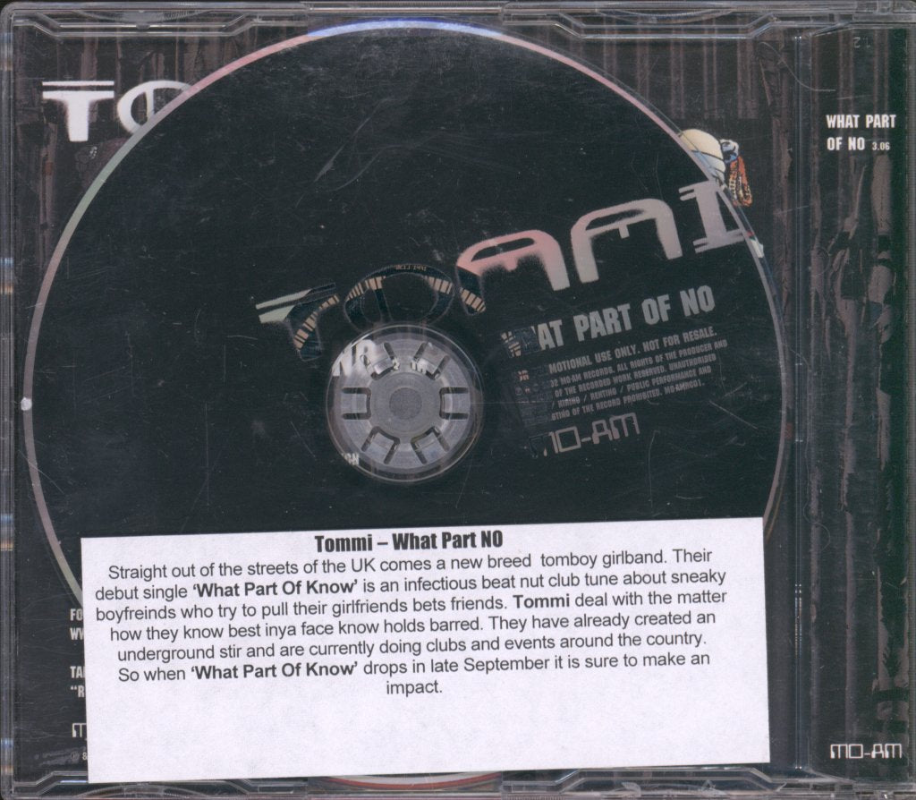 Tommi - What Part Of No - Cd
