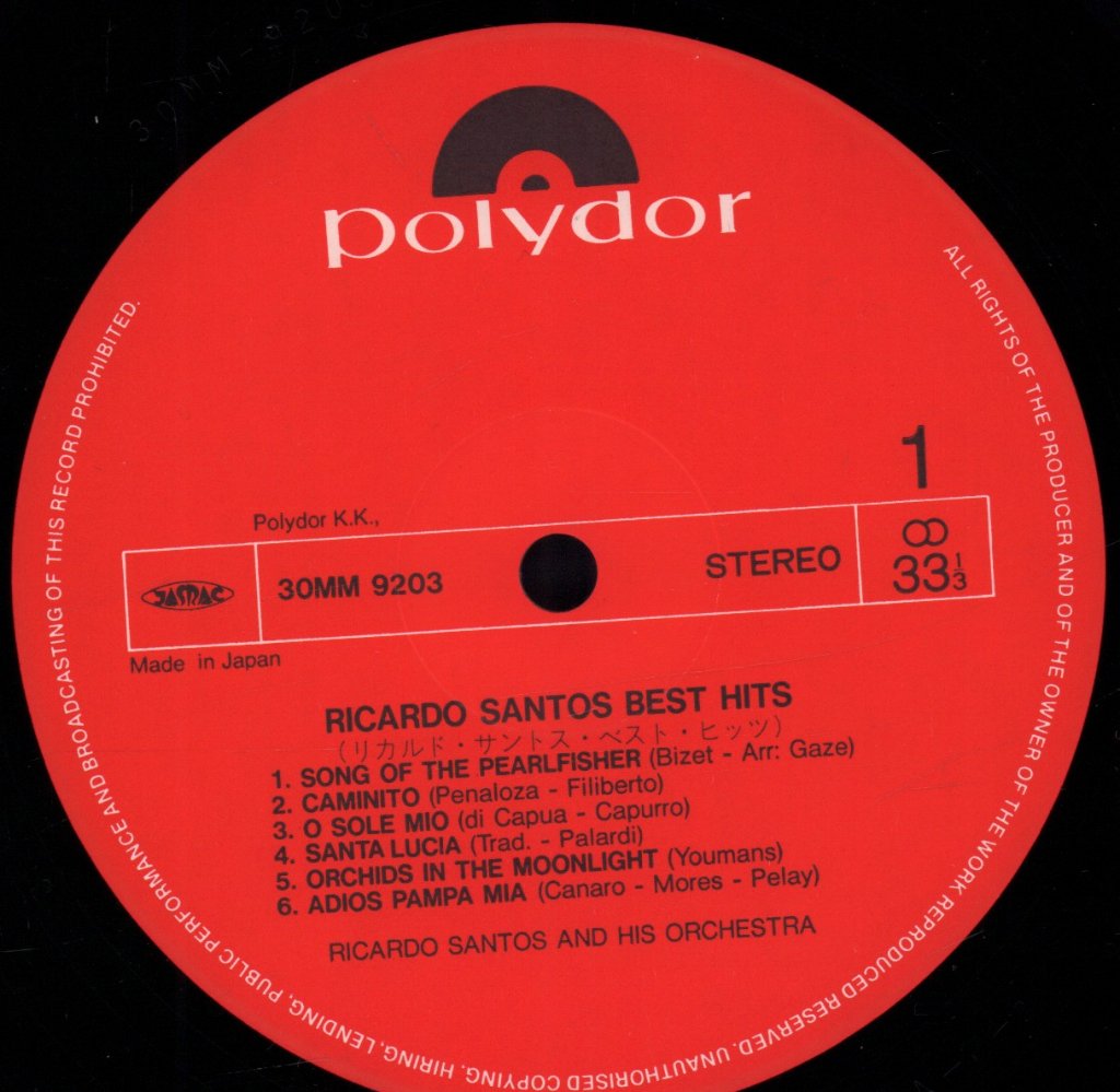 Ricardo Santos - Best Hits - Double Lp