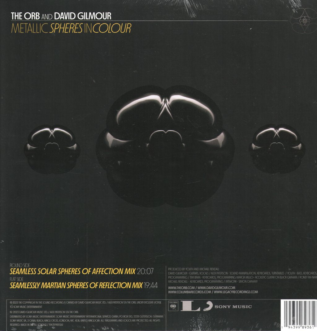 Orb and David Gilmour - Metallic Spheres In Colour - Lp