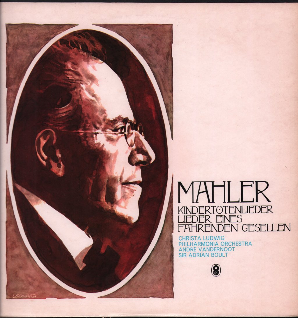 Christa Ludwig / Sir Adrian Boult / Andre Vandernoot / Philharmonia Orchestra - Mahler - Kindertotenlieder / Lieder Eines Fahrenden Gesellen - Lp