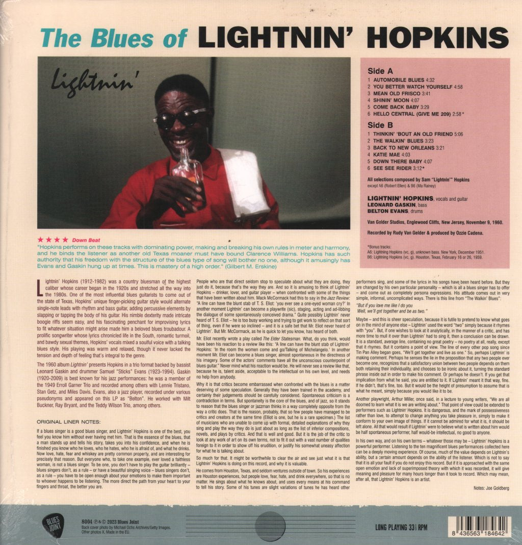Lightnin' Hopkins - Blues of Lightnin' Hopkins - Lightnin - Lp