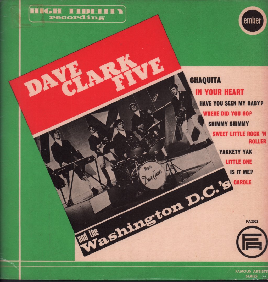 Dave Clark Five/Washington D.c.'s - Dave Clark Five/Washington D.c.'s - Lp