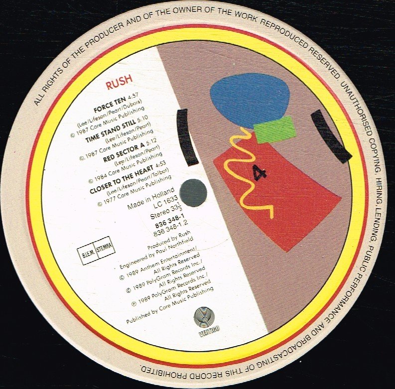 Rush - A Show Of Hands - Double Lp