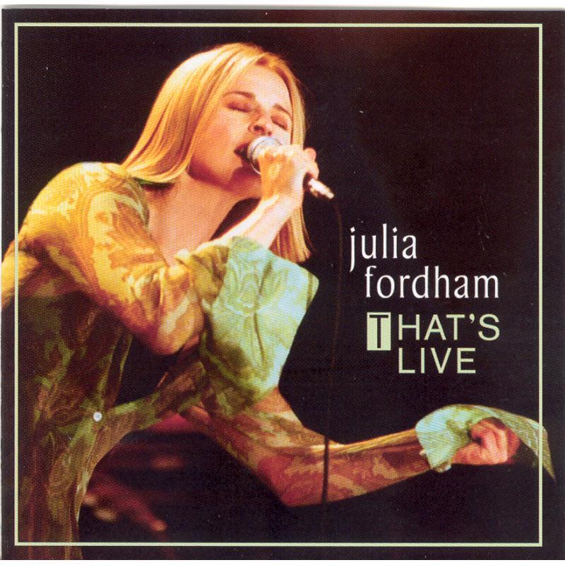 Julia Fordham - That's Live - Cd