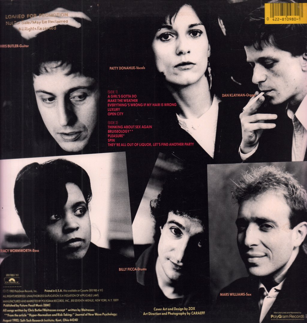 Waitresses - Bruiseology - Lp