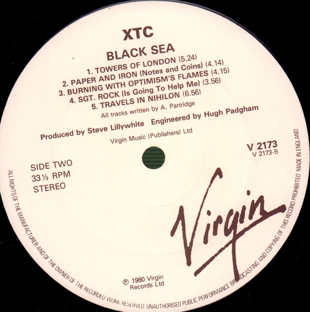 XTC - Black Sea - Lp
