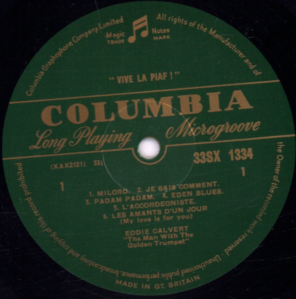 Eddie Calvert - Vive La Piaf! - Lp