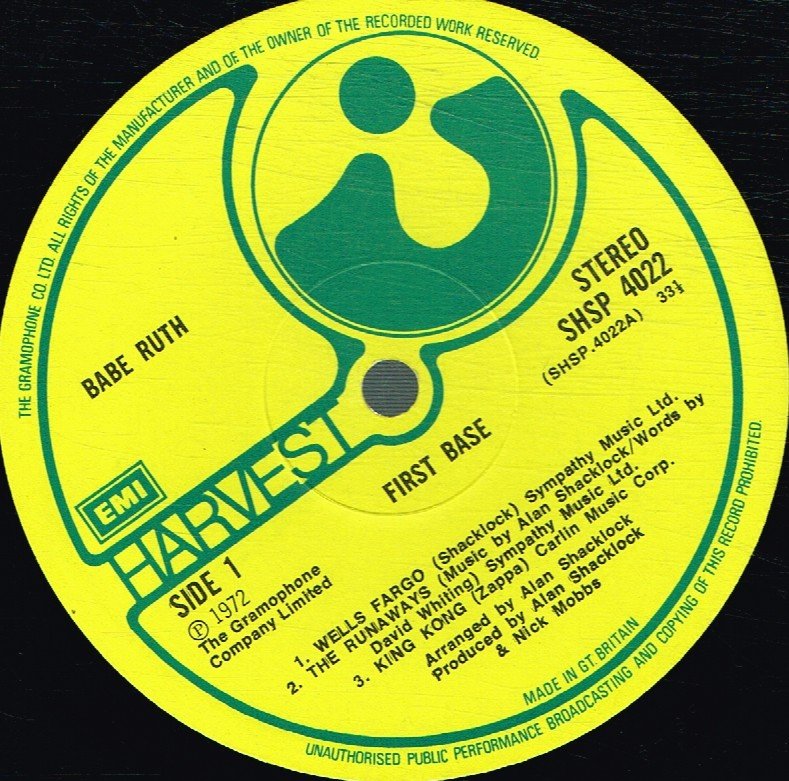 Babe Ruth - First Base - Lp