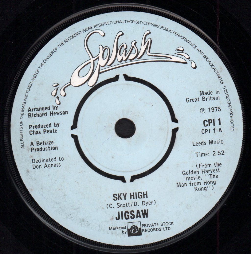 Jigsaw - Sky High - 7 Inch
