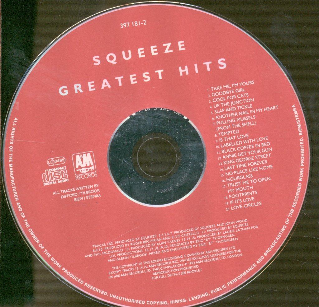 Squeeze - Greatest Hits - Cd