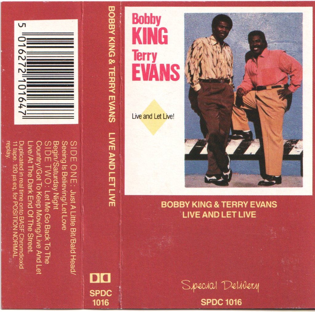 Bobby King And Terry Evans - Live And Let Live! - Cassette