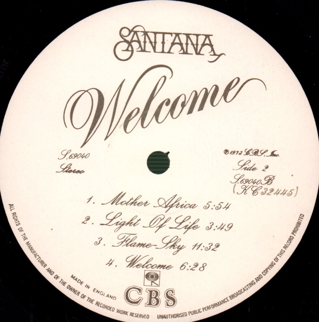 Santana - Welcome - Lp