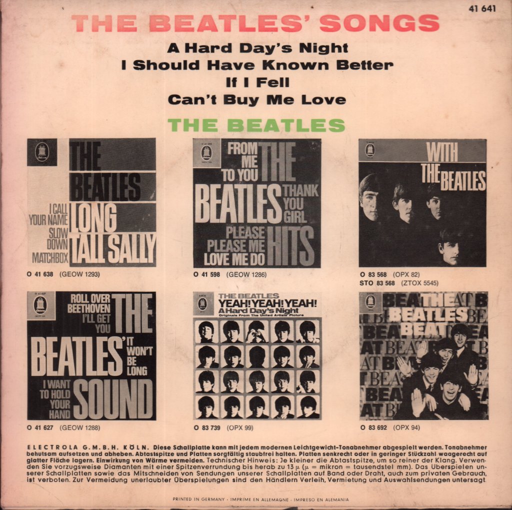 Beatles - Beatles' Songs - 7 Inch