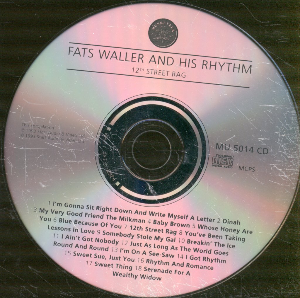 Fats Waller & His Rhythm - 12th Street Rag - Cd